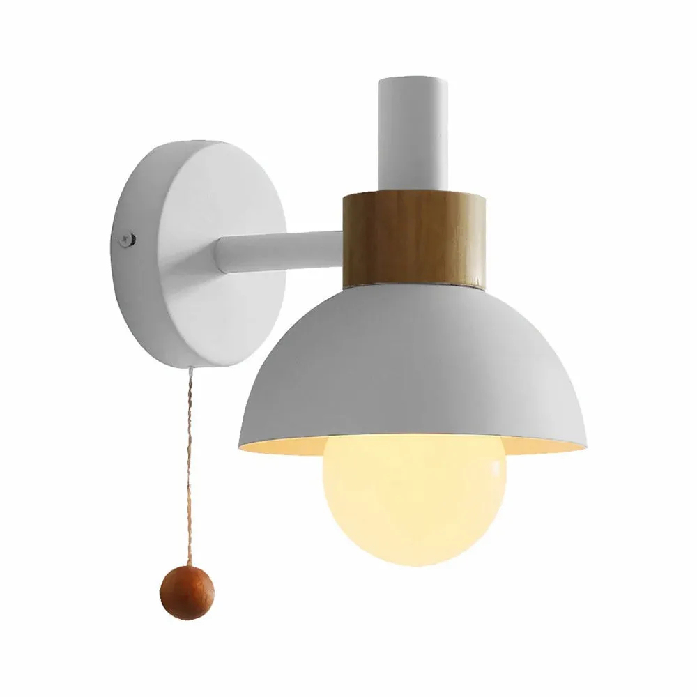 Macaron color matte dome wall lamp in living room foyer hallway