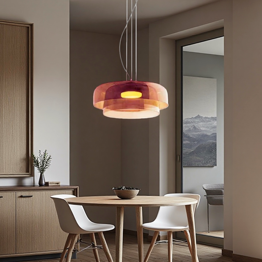 Nordic Style Sleek Minimalist Design Glass Pendant Light