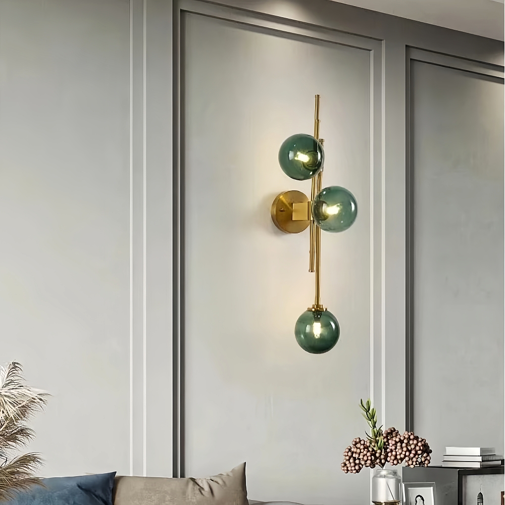 Modern Style Creative Personality Living Room Bedroom Decoration Glass Wall Lamp