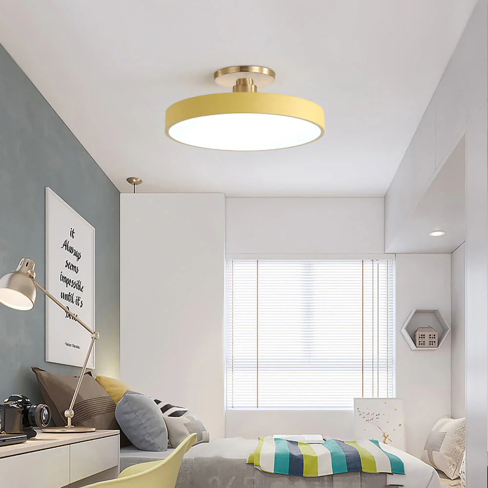 Macaron LED Flush Mount Ceiling Light For Bedroom