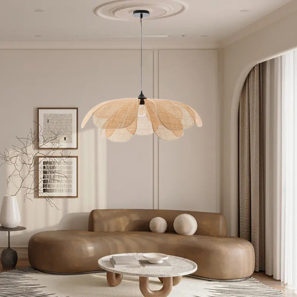 Japanese Wabi-sabi Flower Shape Dining Room Chandelier