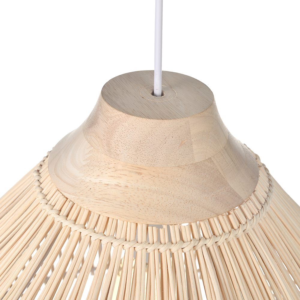 Bohemia rattan pendant light handmade ceiling light fixture for dining room kitchen