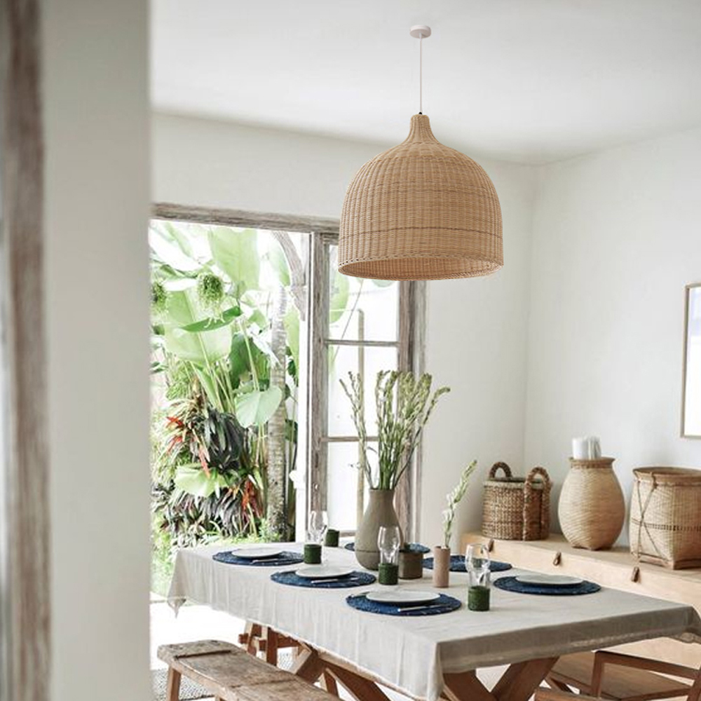 Wabi-Sabi Zen Creative Lighting Handmade Rattan Chandelier