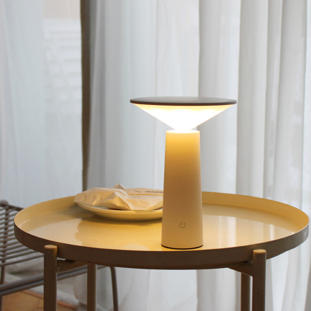 LED Portable Bedside Night Light Nordic Simple Atmosphere Table Lamp USB Charging