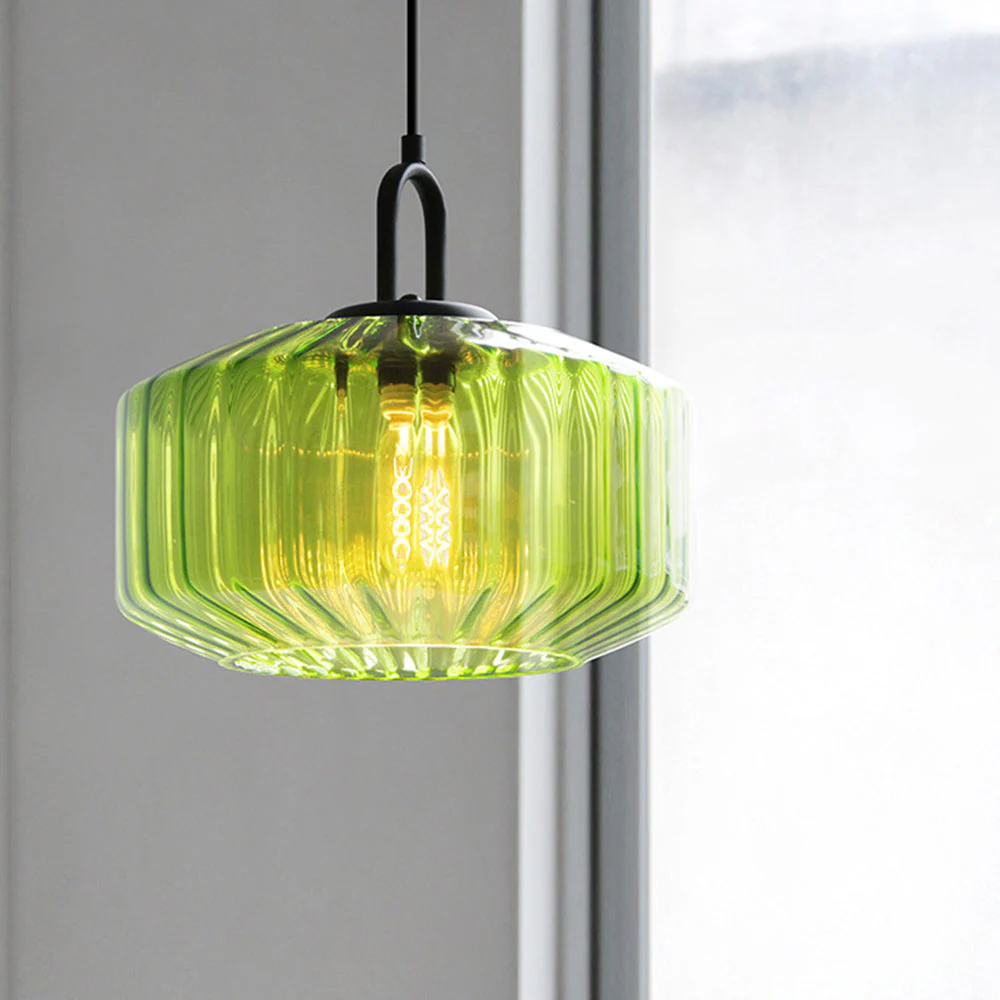 Modern Stained Glass Pendant Light Farmhouse Living Room Chandeliers
