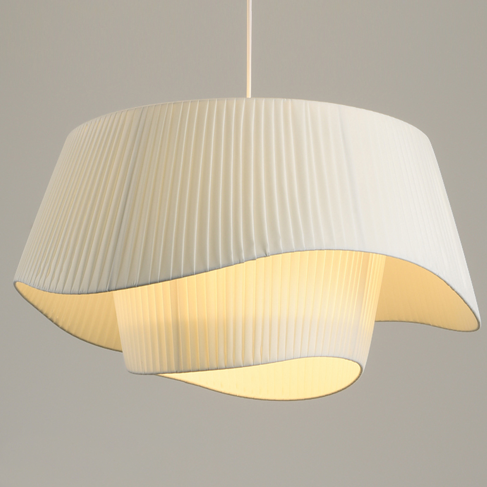 Living Room Fabric Chandelier Modern French Medieval Pendant Light Fixture