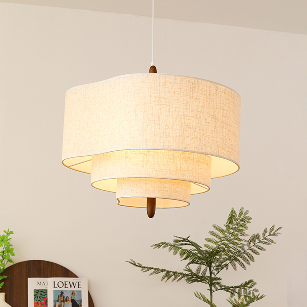 Restaurant B&B Creative Fabric Chandelier Farmhouse Retro Living Room Lighting