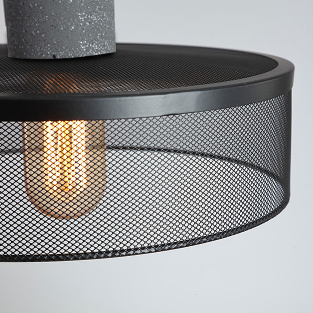 Industrial Style Pendant Lamps Nordic Restaurant Cement Hollow Metal Chandelier