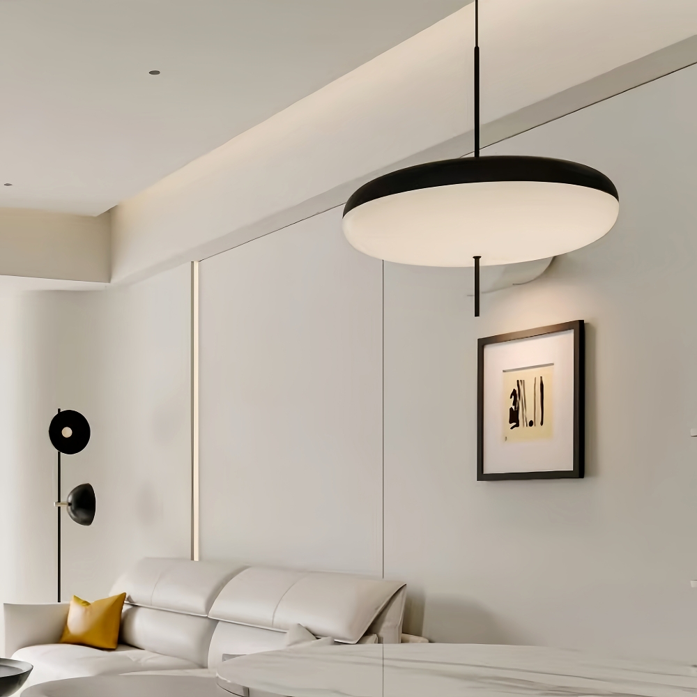 Nordic Creative Retro Flying Saucer Glass Pendant Light