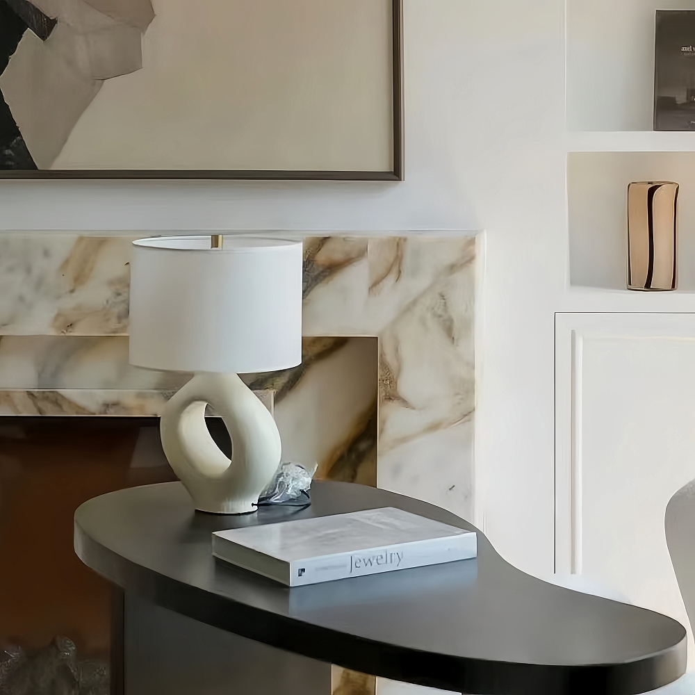 Wabi Sabi Style Retro Creative Resin Desk Lamp