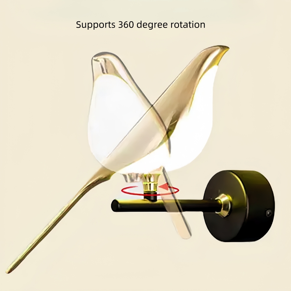 Modern Creative Magpie Bird Shaped Wall Lamp