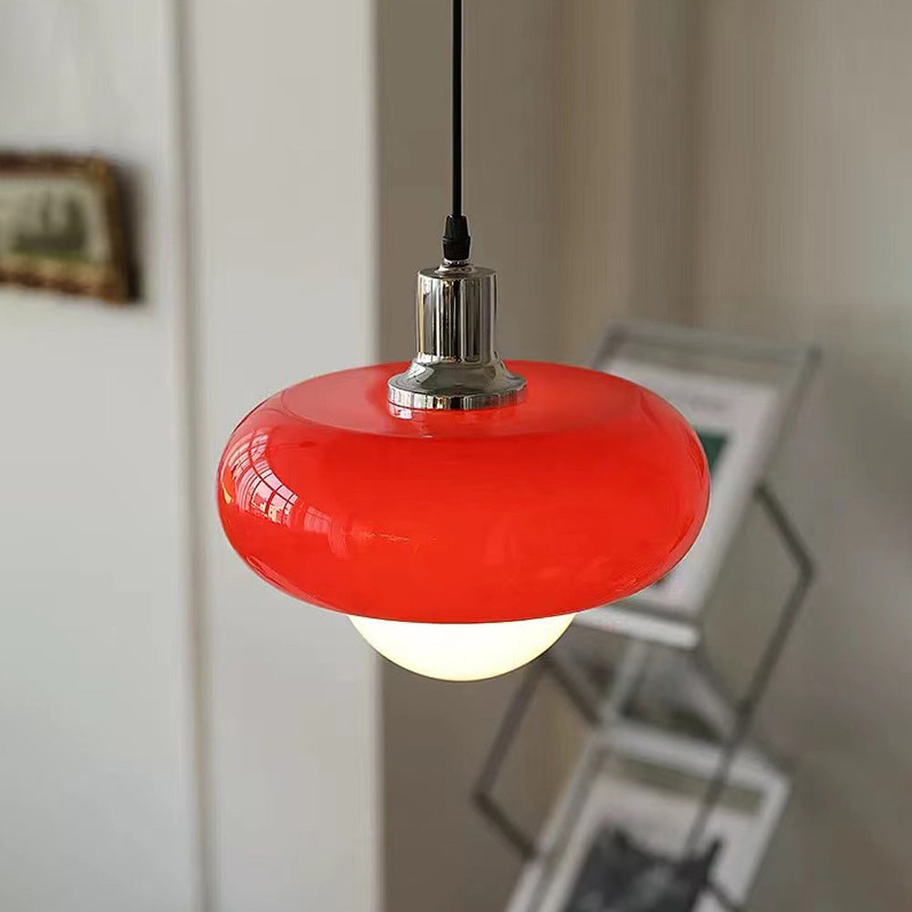 Mid Century Glass Pendant Light,Retro Hanging Pendants,Lighting 1970’s