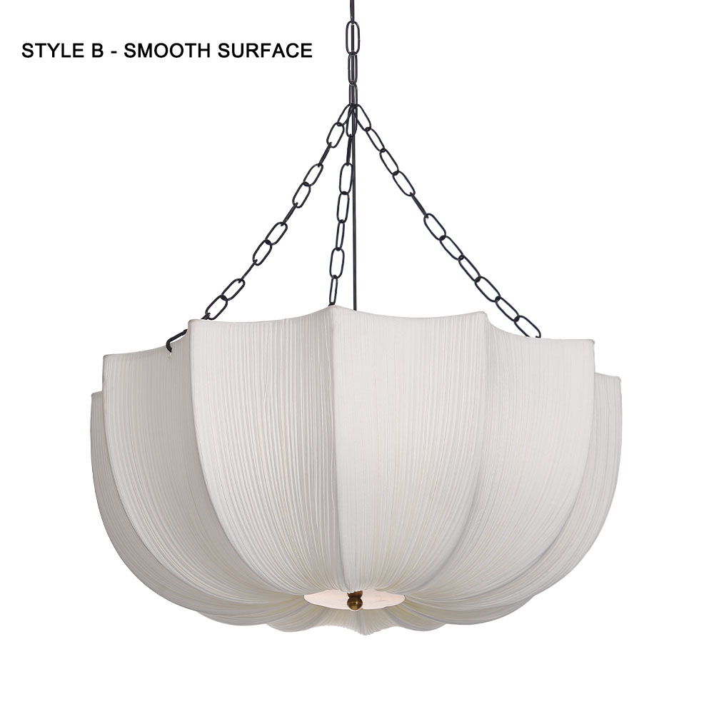 Japanese Retro Wabi-Sabi Style Fabric Pendant Light Living Room Bedroom Lighting Fixtures