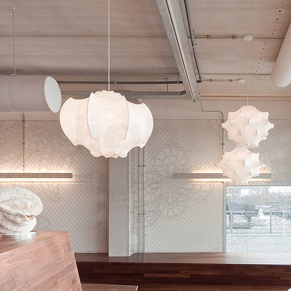 Silk Chandelier Japanese retro wabi-sabi Bedroom Dining Room Pendant Light