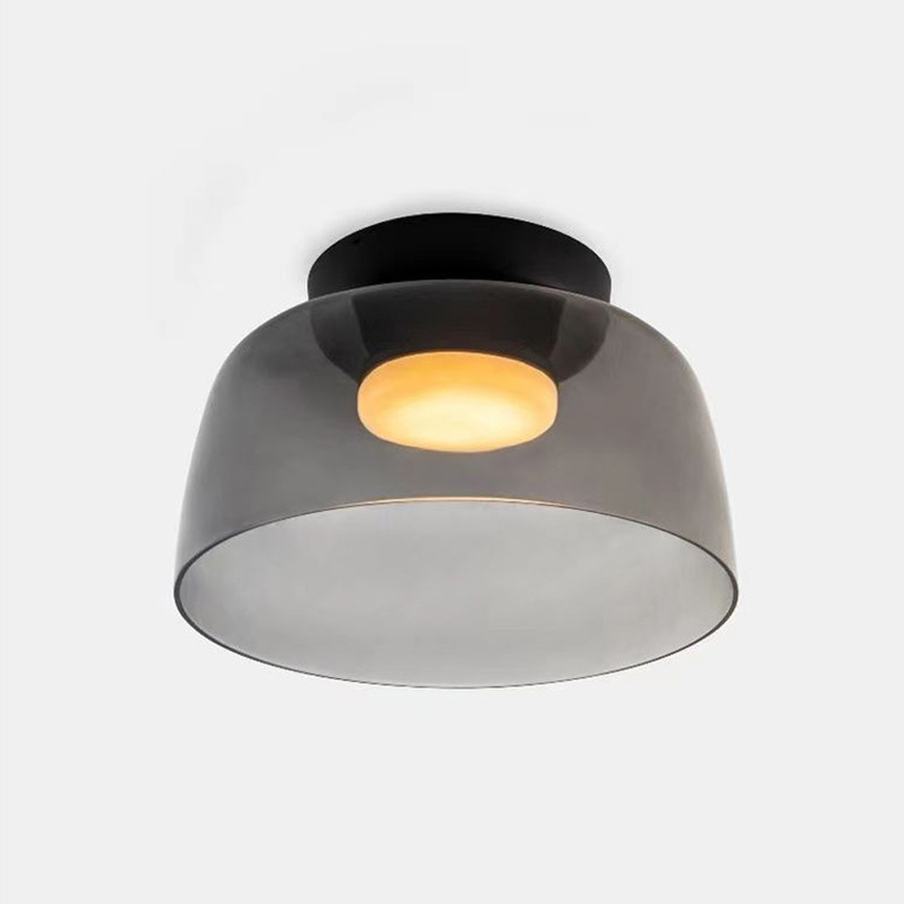 Nordic Designer Corridor Ceiling Light Retro Bedroom Glass Hanging Lamp