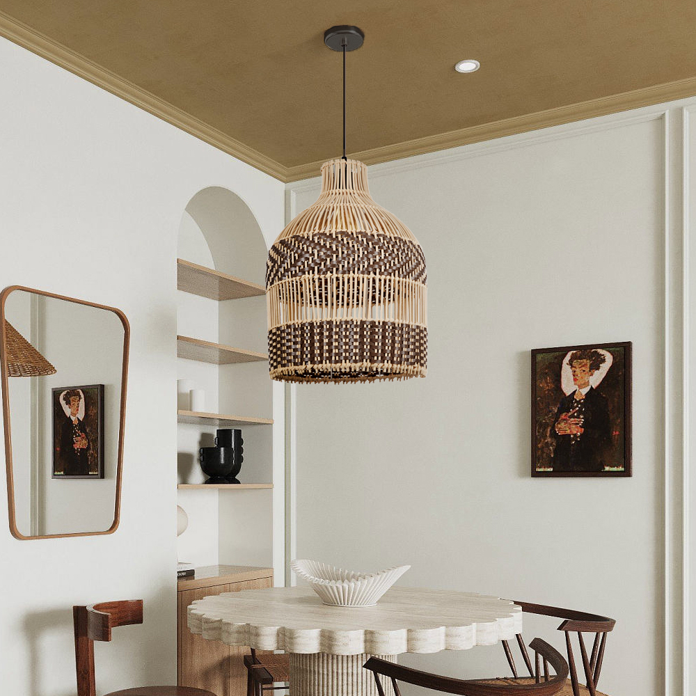 Scandinavian Interior Lighting With Rattan Woven Lamp Contemporist Rattan Pendant Light