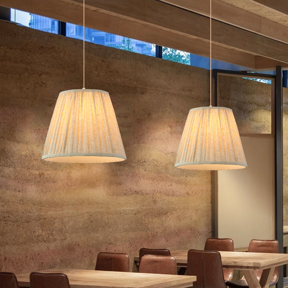 Minimalist Fabric Pendant Light Vintage Home Lighting Dining Room Luminaire