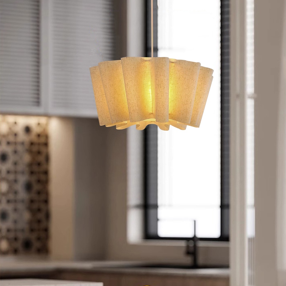Japanese Retro Artistic Fabric Chandelier Wabi-sabi Home decor Pendant Light