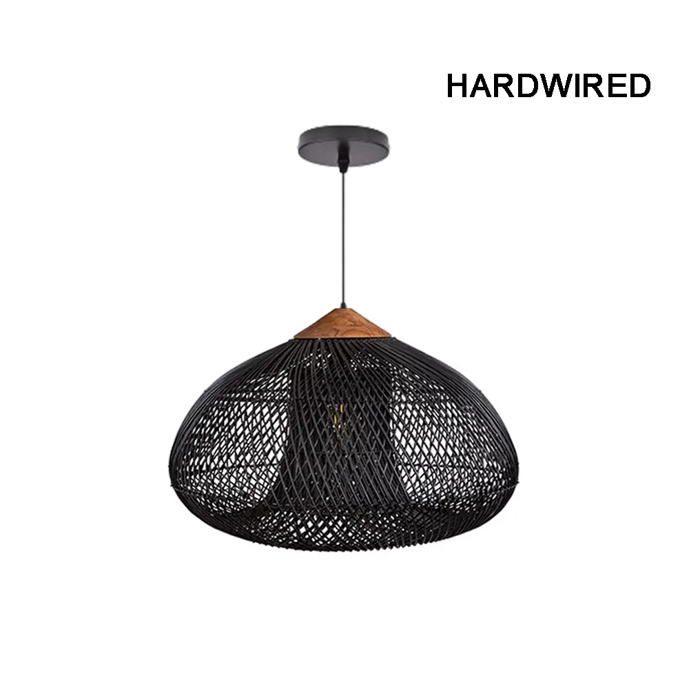 Trendy Rattan Pendant Light Wabi-sabi Style Retro Southeast