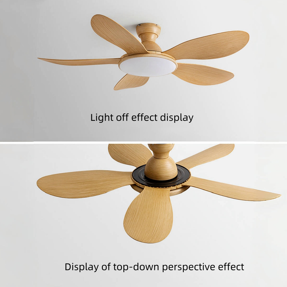 Nordic Style Household Variable Frequency Ceiling Fan Light