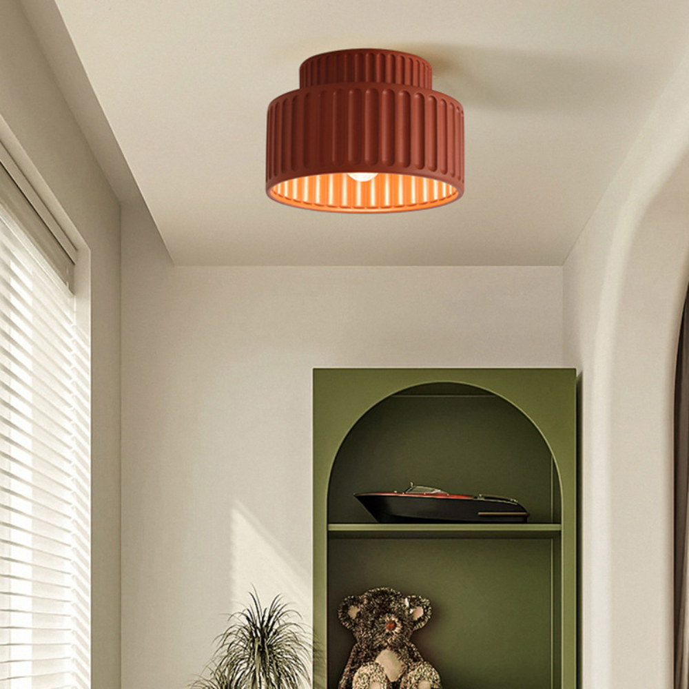 French retro style cream painted embedded ceiling light suitable for various rooms and corridor