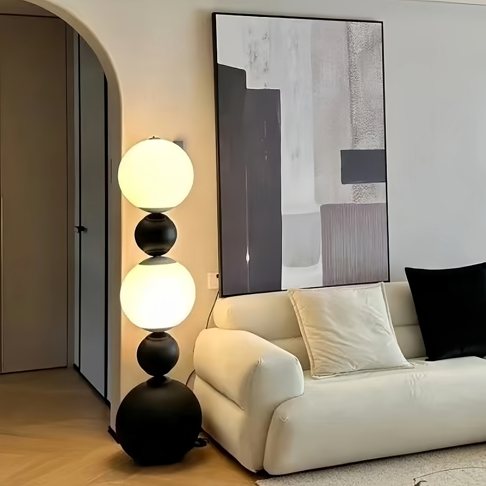 Bauhaus Iron Art Gourd Floor Lamp Vertical Wall Corner Lamp