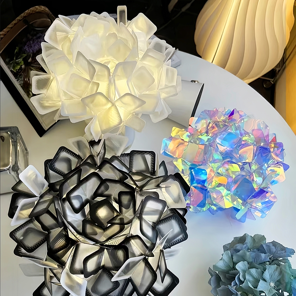 Modern Creative Colorful Flower Shaped Living Room Bedroom Decorative Desk Lamp