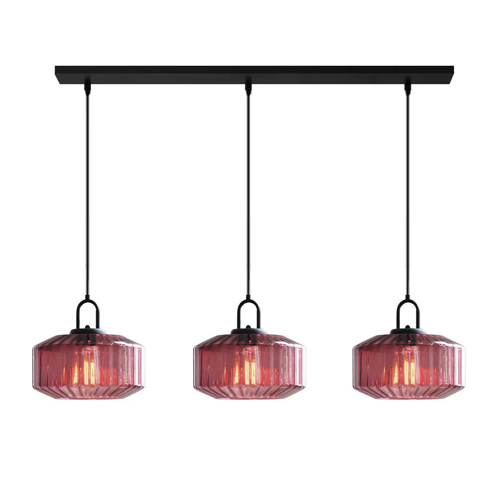 Modern Stained Glass Pendant Light Farmhouse Living Room Chandeliers