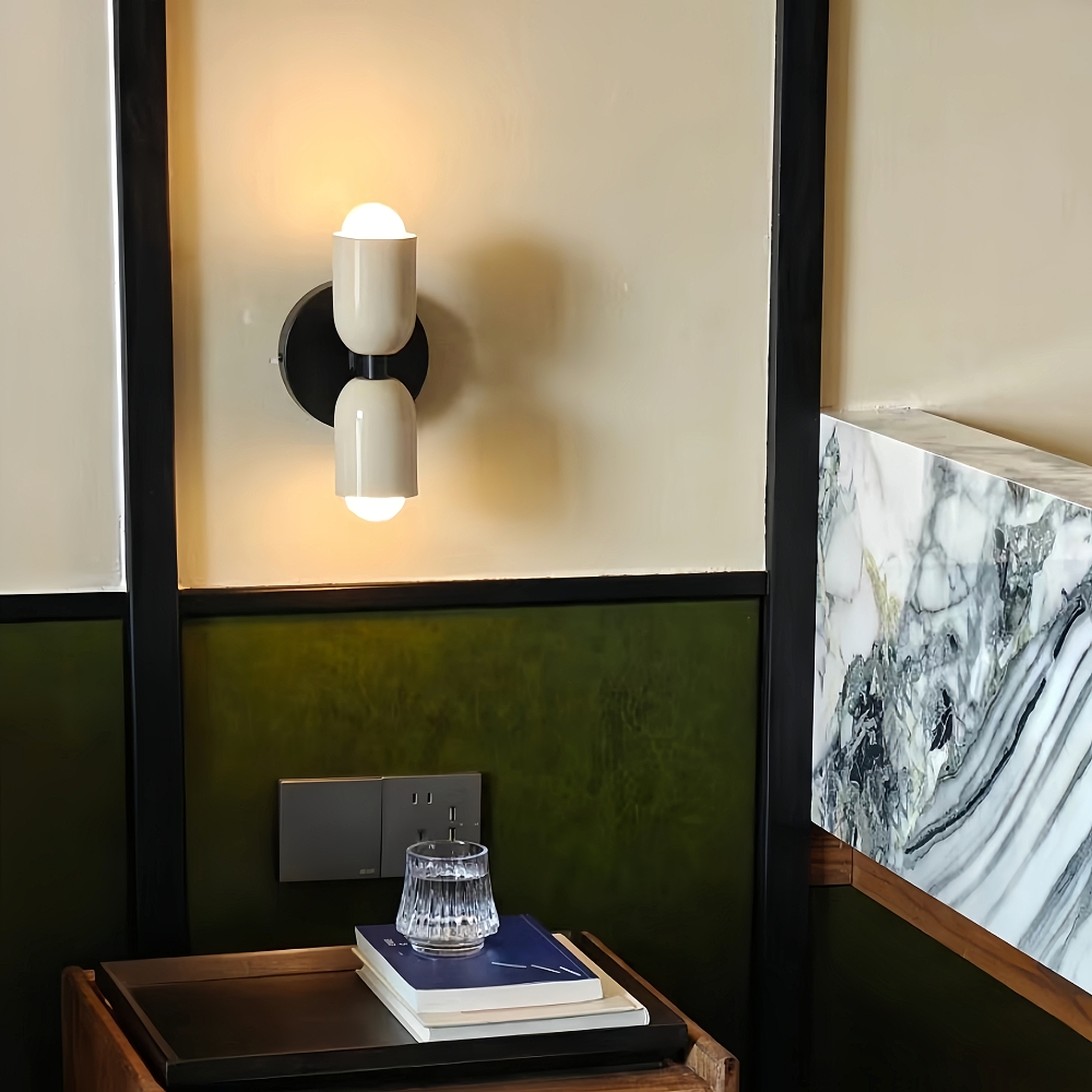 Morandi Color Retro Double Head Creative Home Decoration Wall Lamp