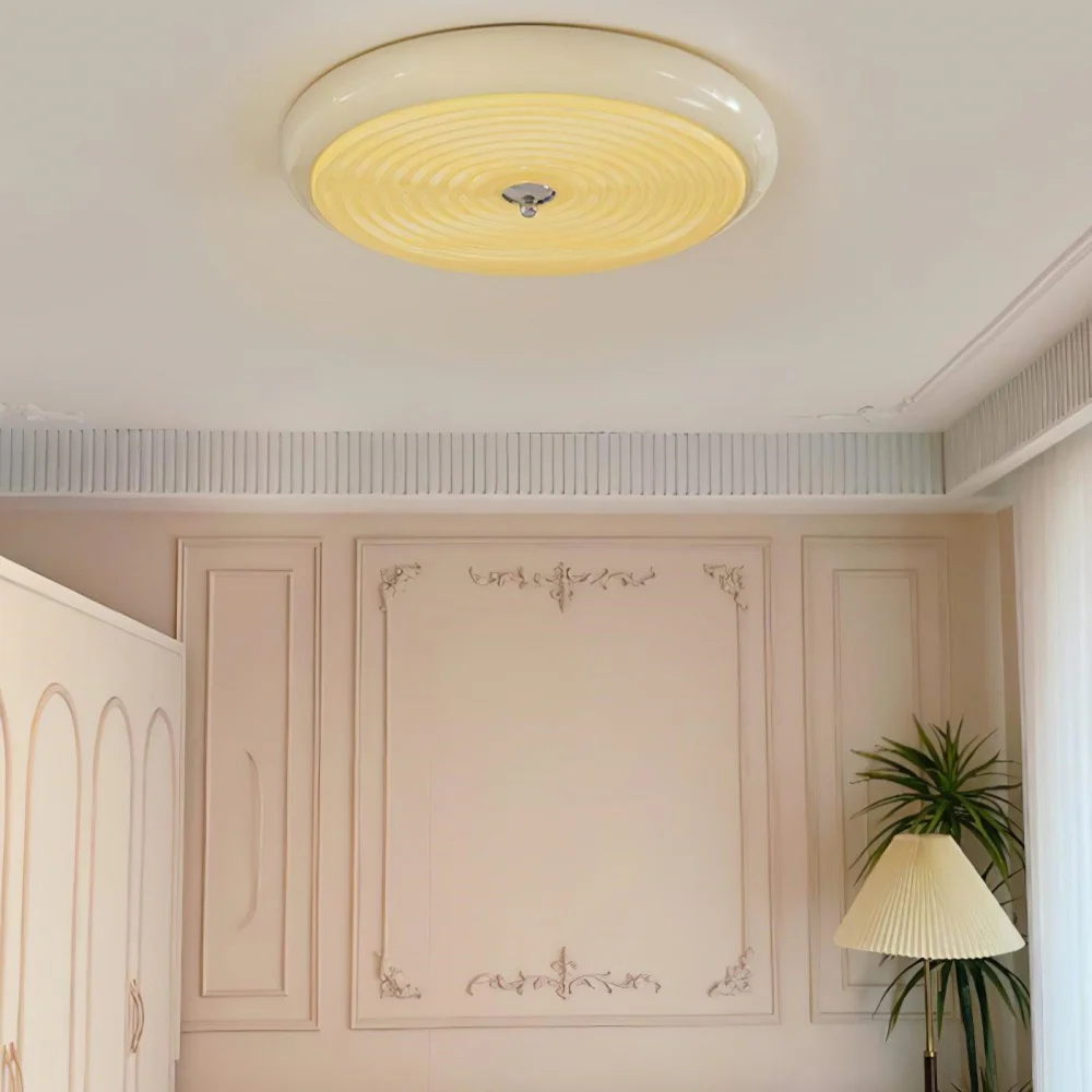 Bauhaus Style Retro Circular Bedroom Ceiling Light