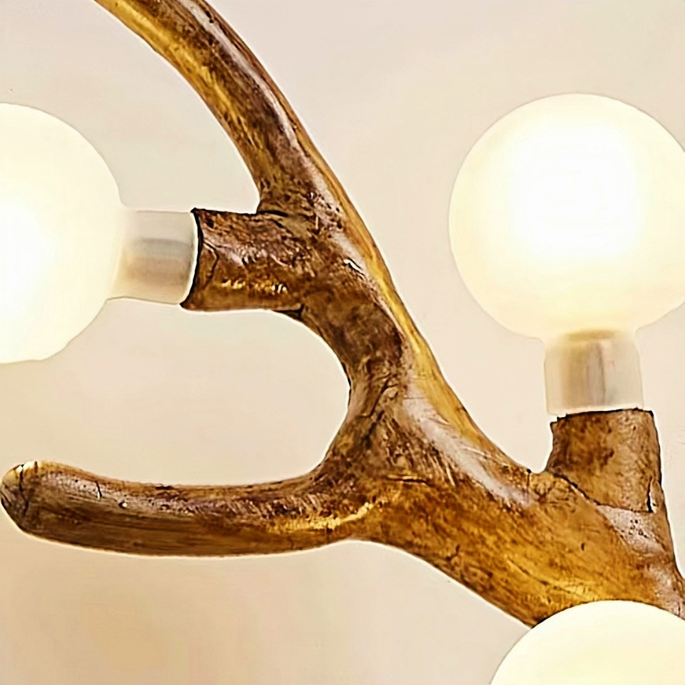 Nordic Creative Imitation Deer Horn Art  Atmosphere Wall Lamp