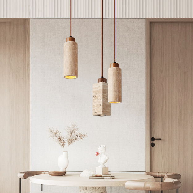 Wabi-sabi Marble Chandelier Island Table Retro Window Spotlight