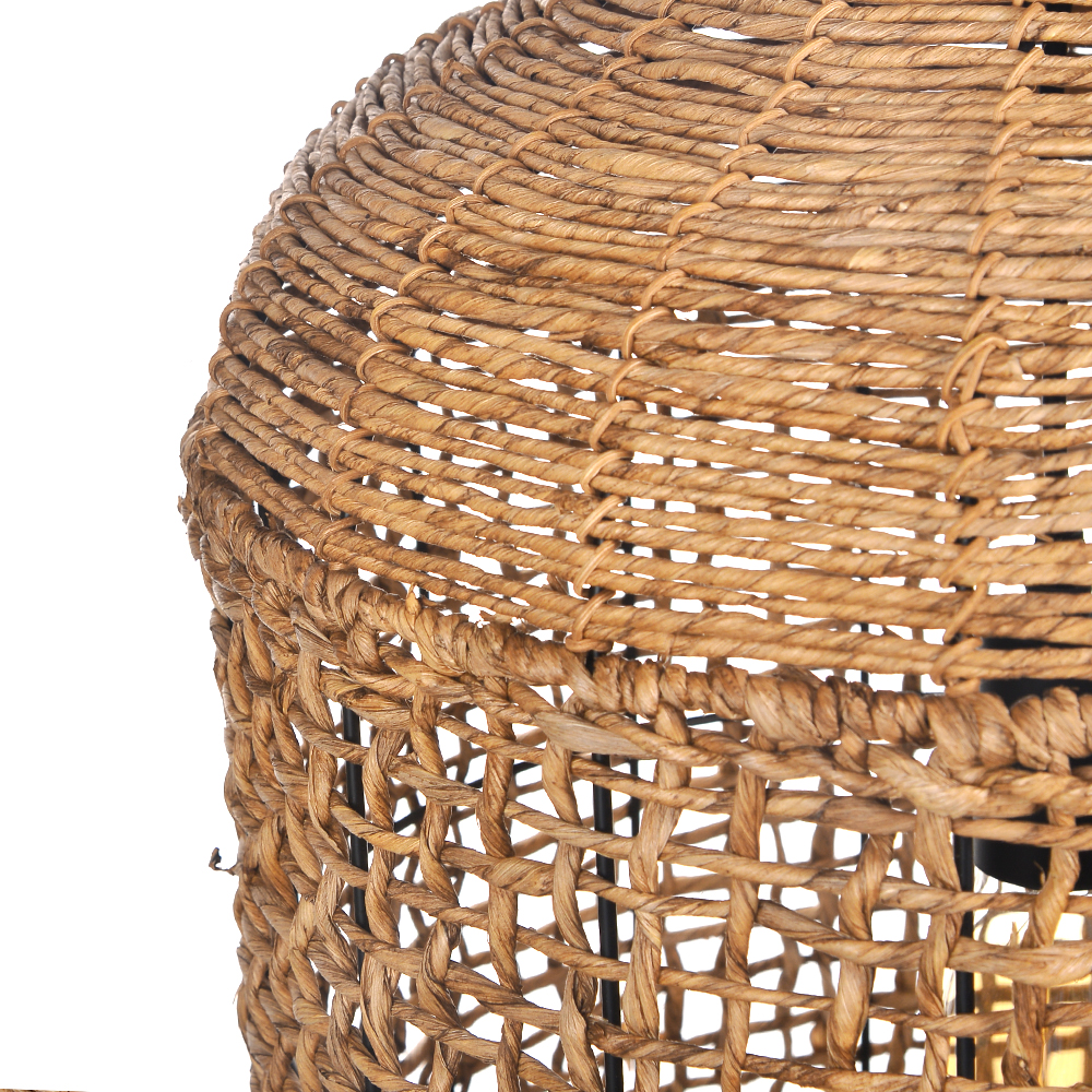 Oversize Wabi-sabi Kitchen Island Light Large Rattan Pendant Light Fixtures