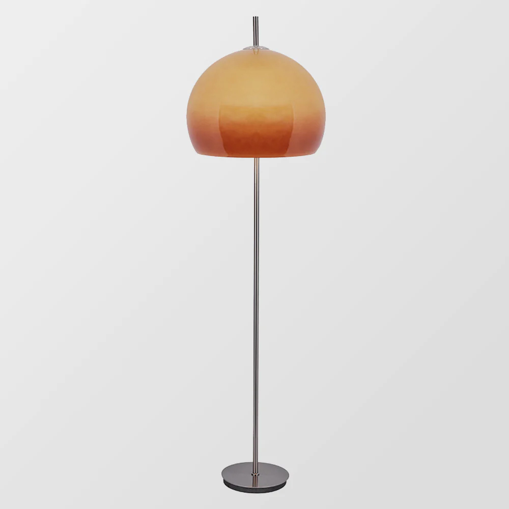 Bauhaus Glass Floor Lamp Mushroom Shape Medieval Living Room Retro Light