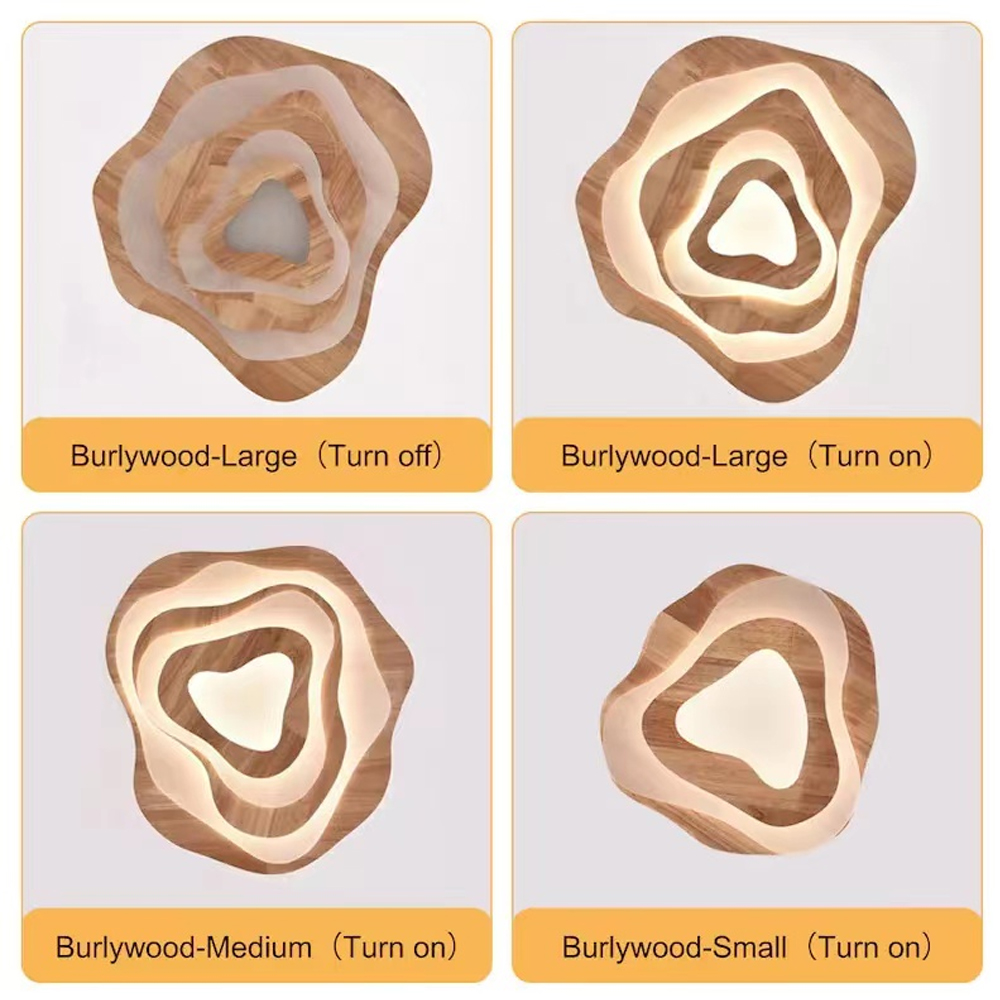 Japanese Art Design Wooden Ceiling Lamp Living Room Chandelier