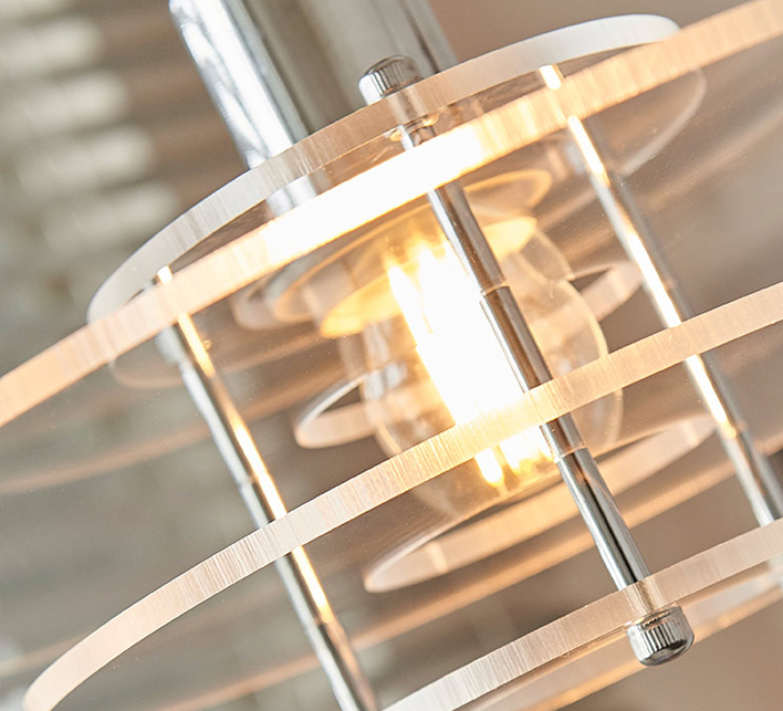 Medieval Bauhaus Acrylic Hanging Lamp For Restaurant