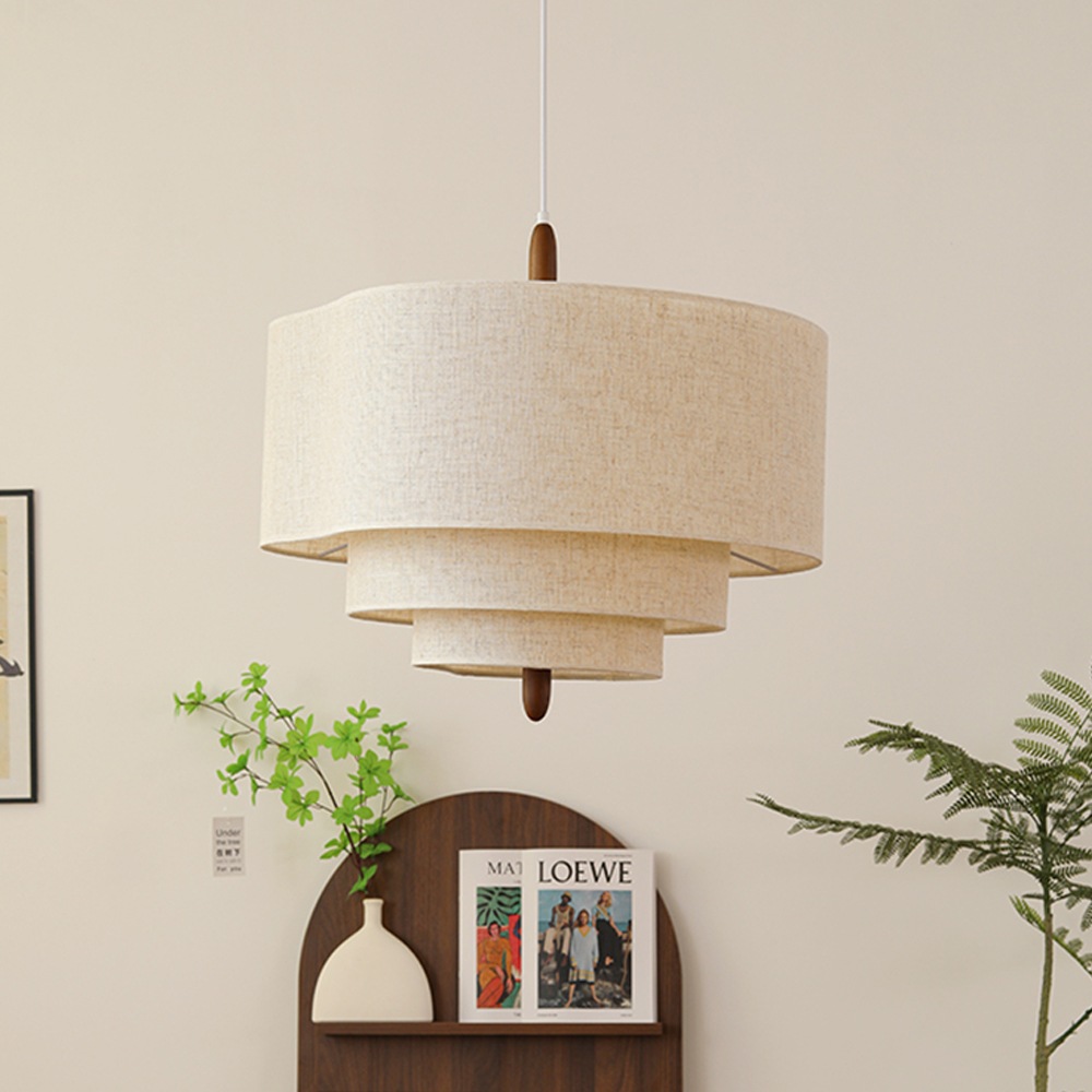 Restaurant B&B Creative Fabric Chandelier Farmhouse Retro Living Room Lighting