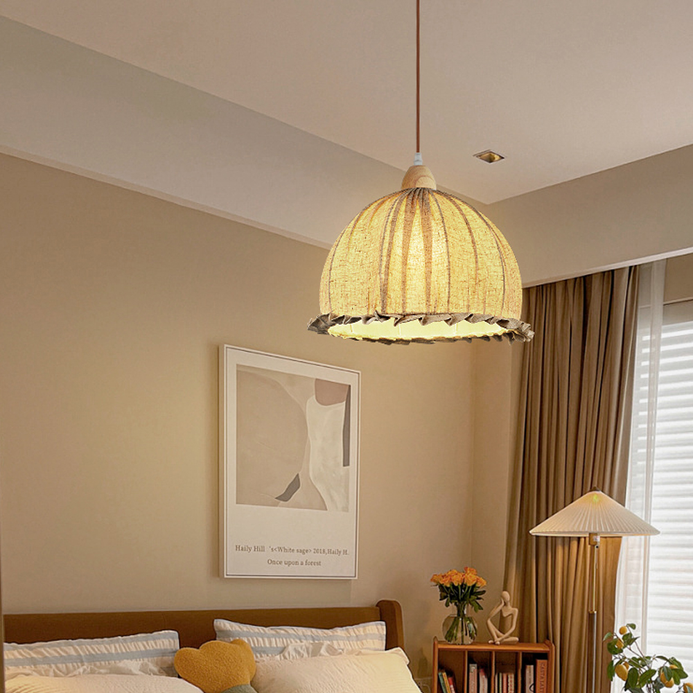 Medieval Fabric Bud Chandelier For Dining Room