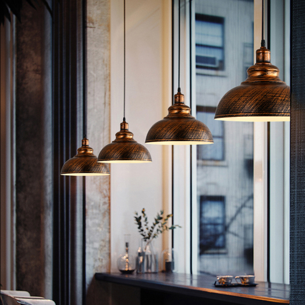 American Retro Industrial Style Restaurant Chandelier Commercial Decor Lighting