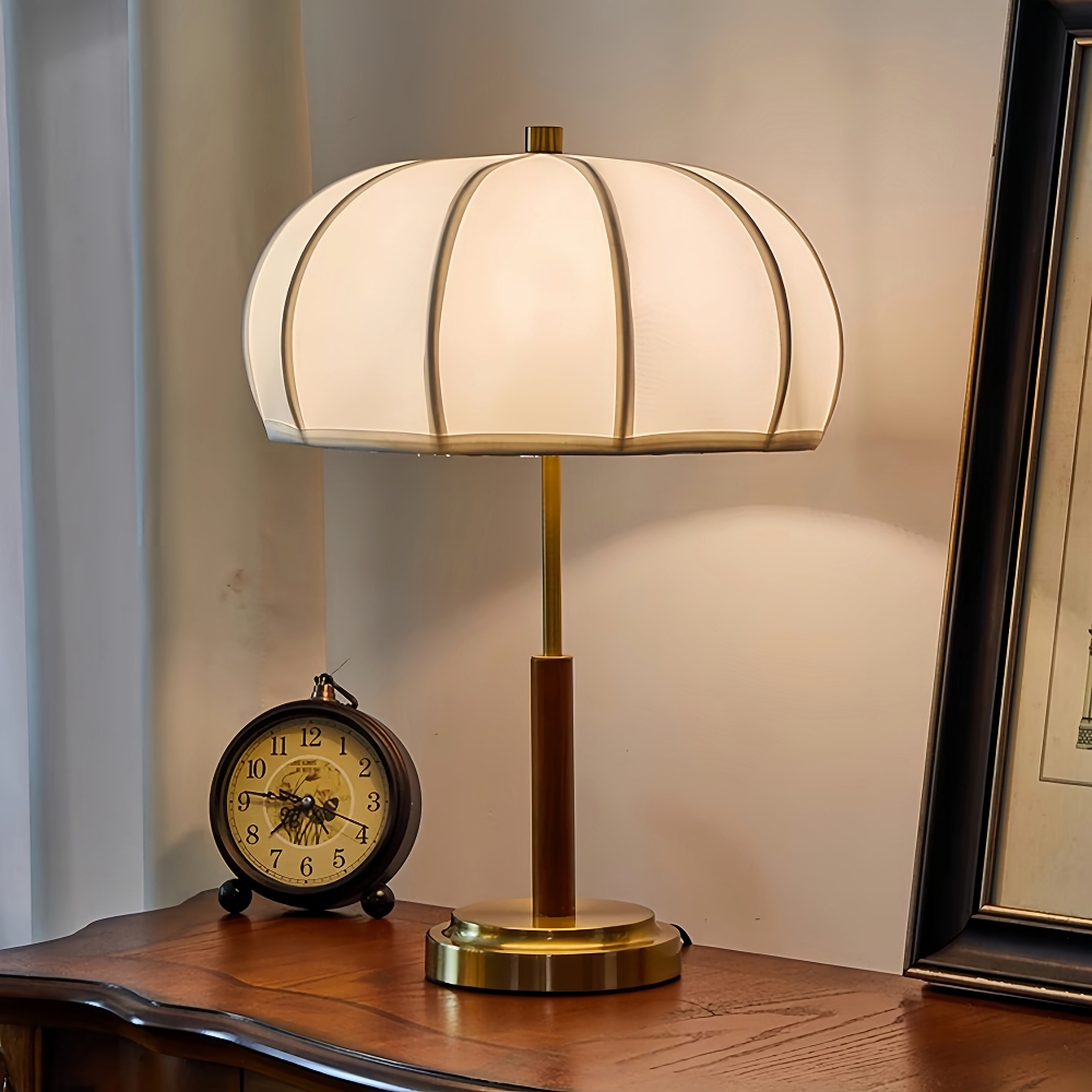 Mid Century Modern Table Lamp With Green and White Base Vintage Floor Lamp