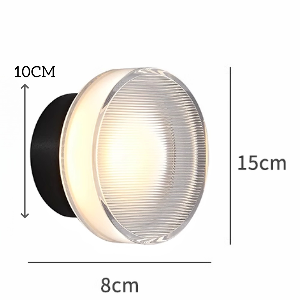 Nordic Minimalist Modern Aluminum Glass Wall Lamp