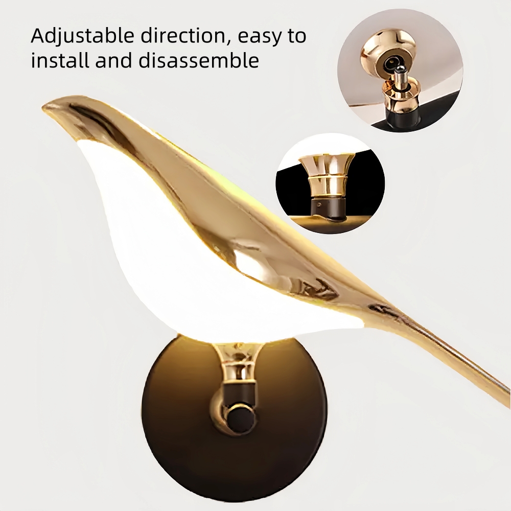 Modern Creative Magpie Bird Shaped Wall Lamp