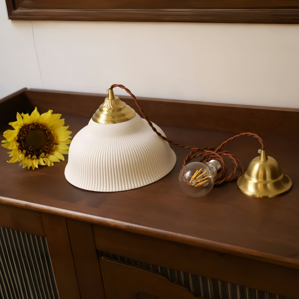 Modern bedroom bedside lamp minimalist and creative circular glass chandelier