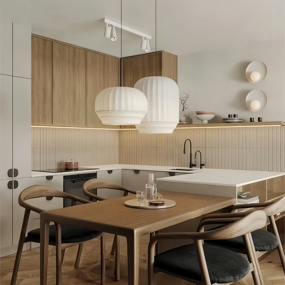 Japanese Style Fabric Pendant Light Creative Wabi-sabi Restaurant Handmade Chandelier