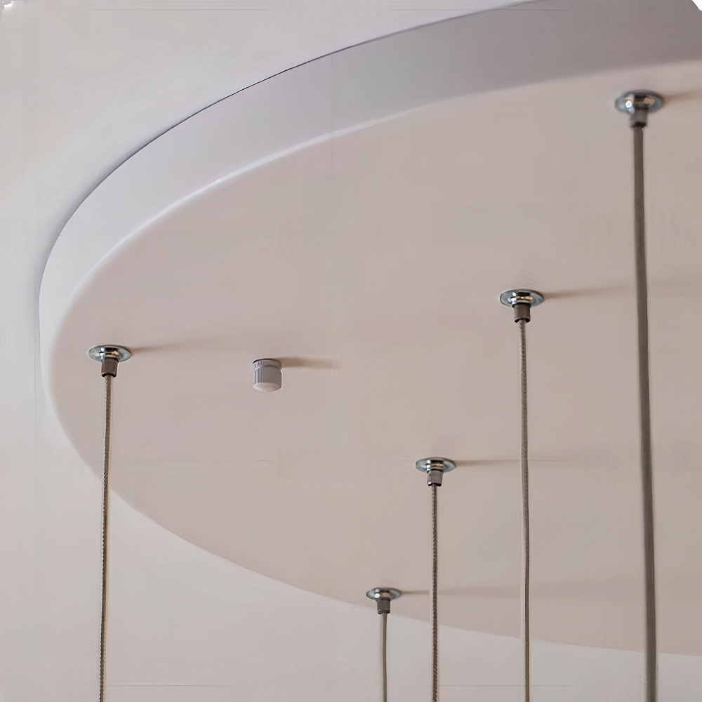 French Mist Glass Chandelier For Living Room And Bedroom