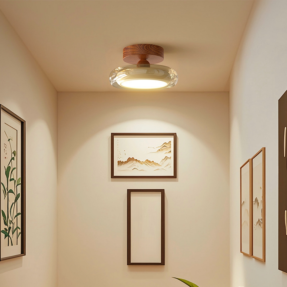 Modern Style Memphis Hallway Glass Ceiling Light