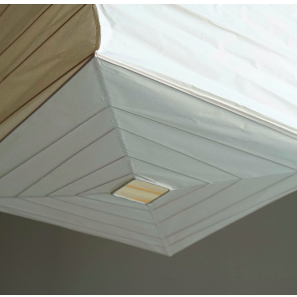 Japanese Style Paper Art Square Pendent Lamp