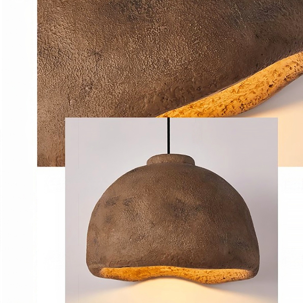 Japanese Retro Industrial Resin Pendant Lampshade