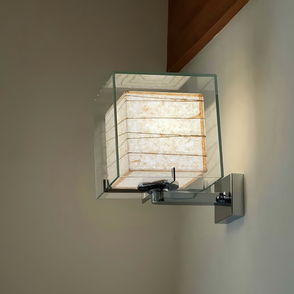 Japanese Minimalist Creative Bedroom Hallway Glass Wall Lamp