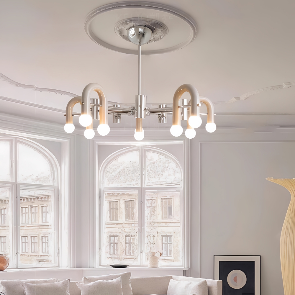 Nordic Modern Minimalist Multi-Head Pendant Light Living Room Main Fixture